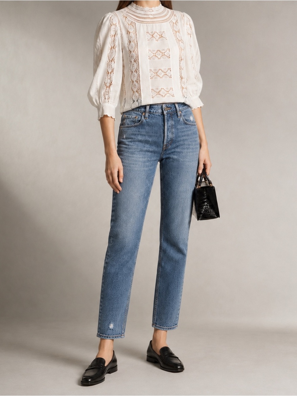 AGOLDE Jamie Jeans High Rise Relaxed Tapered Organic Denim 27